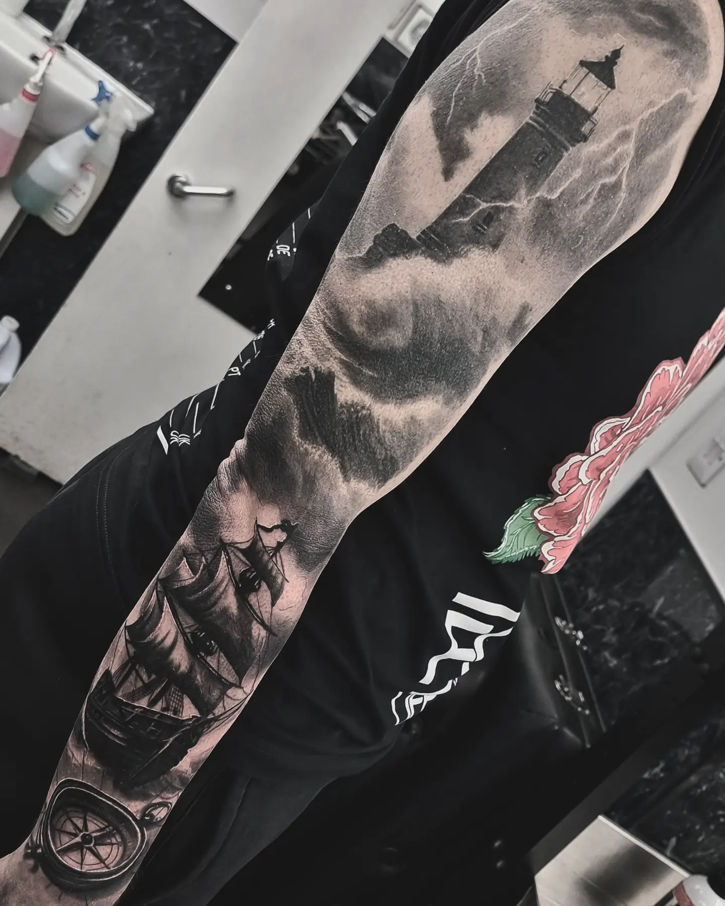 Black and grey realism tattoo by Tomek Turlej, tattoo artist in Edinburgh